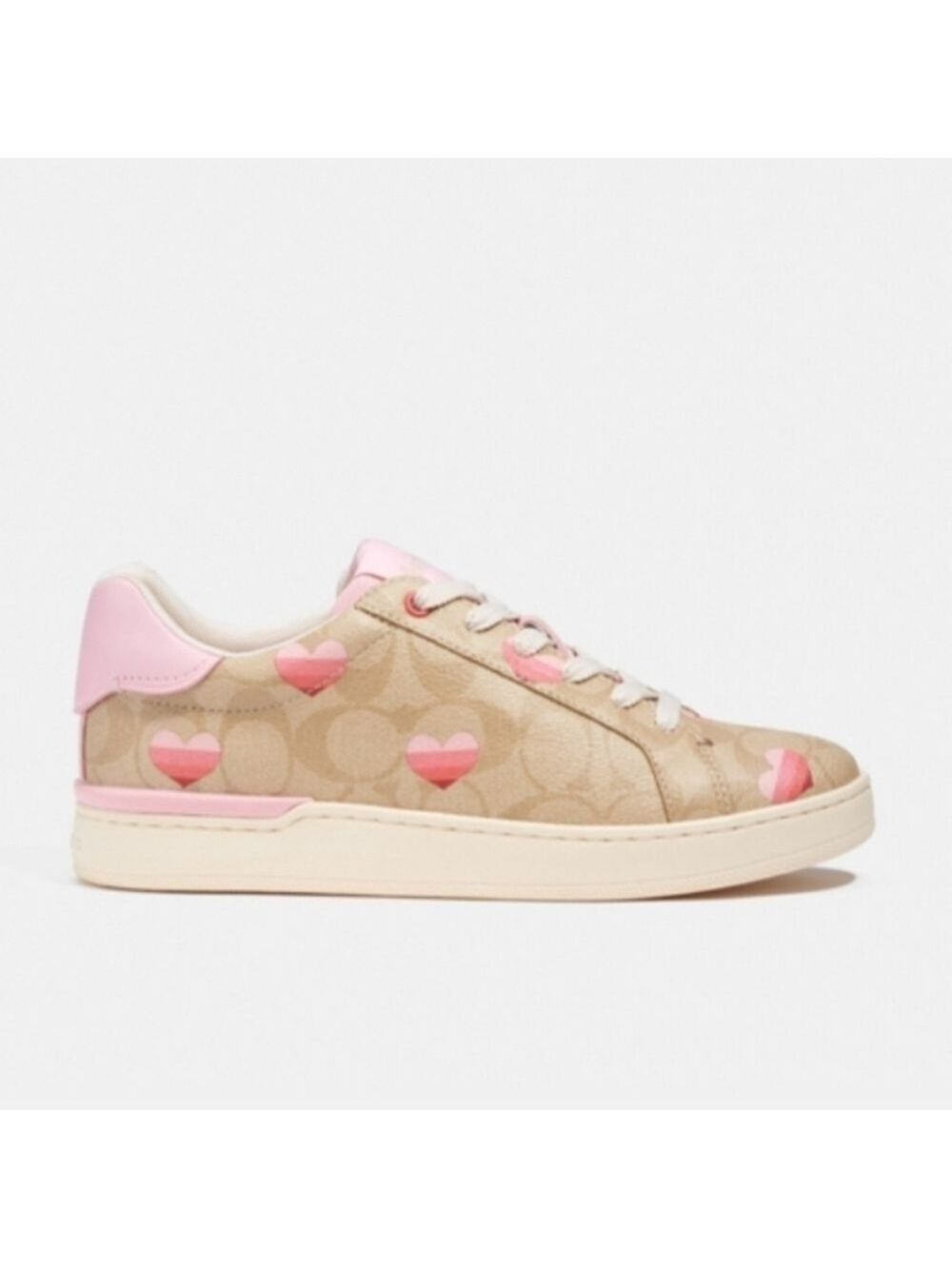 COACH SIGNATURE CANVAS HEARTS COLLECTION LOWTOP SNEAKERS SIZE 10 - Picture 8 of 10